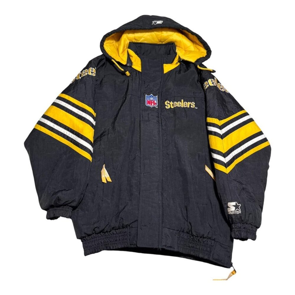Vintage 90s Starter Pittsburgh Steelers Full Zip Jacket Adult Large‎